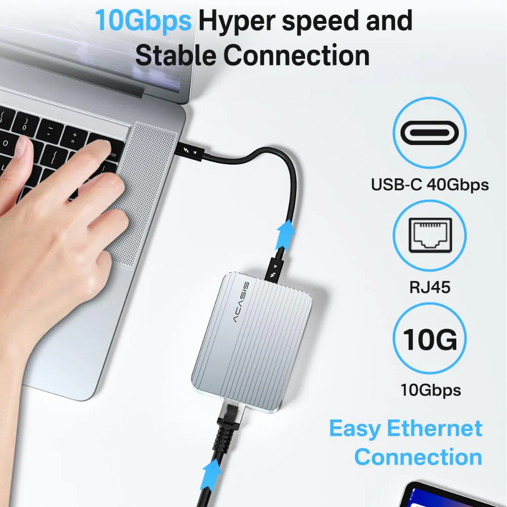 Acasis USB4 to 10 Gigabit Ethernet Adapter - Image 3