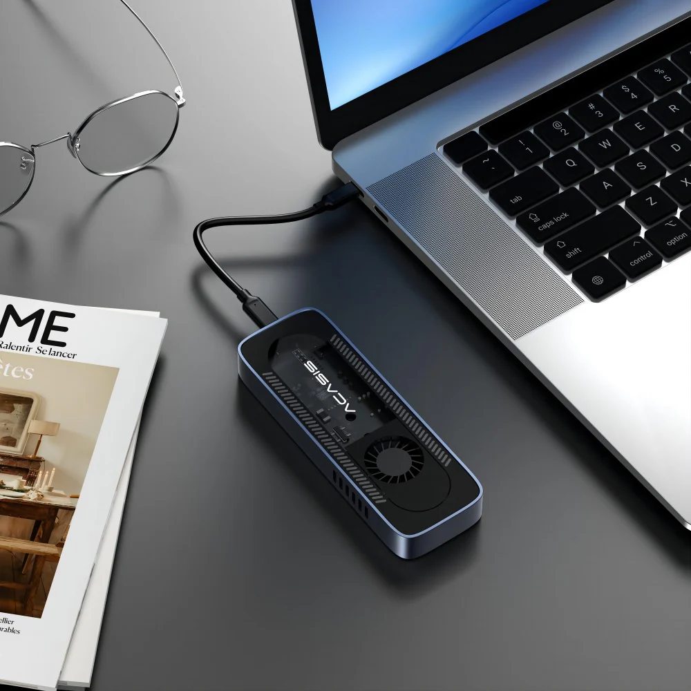 ACASIS 10Gbps Built In Fan USB 3.1 M.2 2230/42/60/80 NVME SSD Case - Image 8