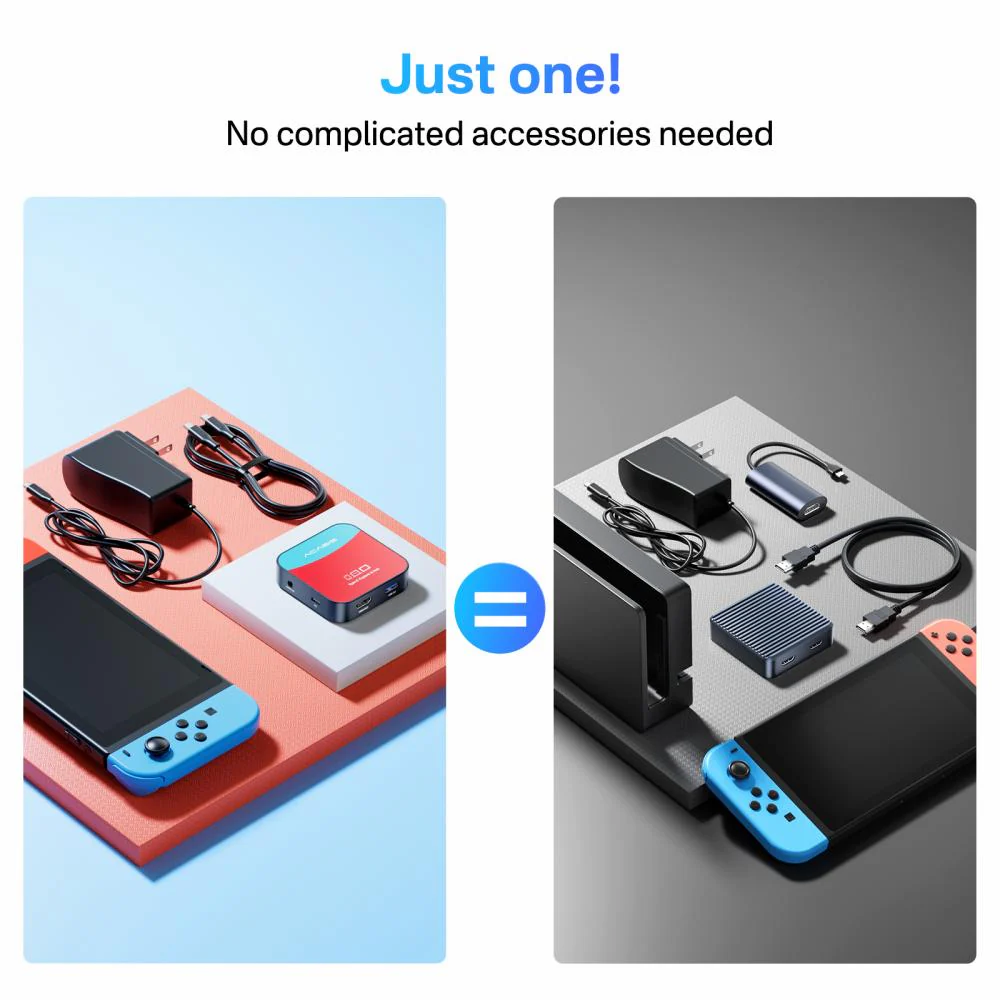 Acasis 2-in-1 1080P60 Capture Card and Dock for Nintendo Switch - Image 3