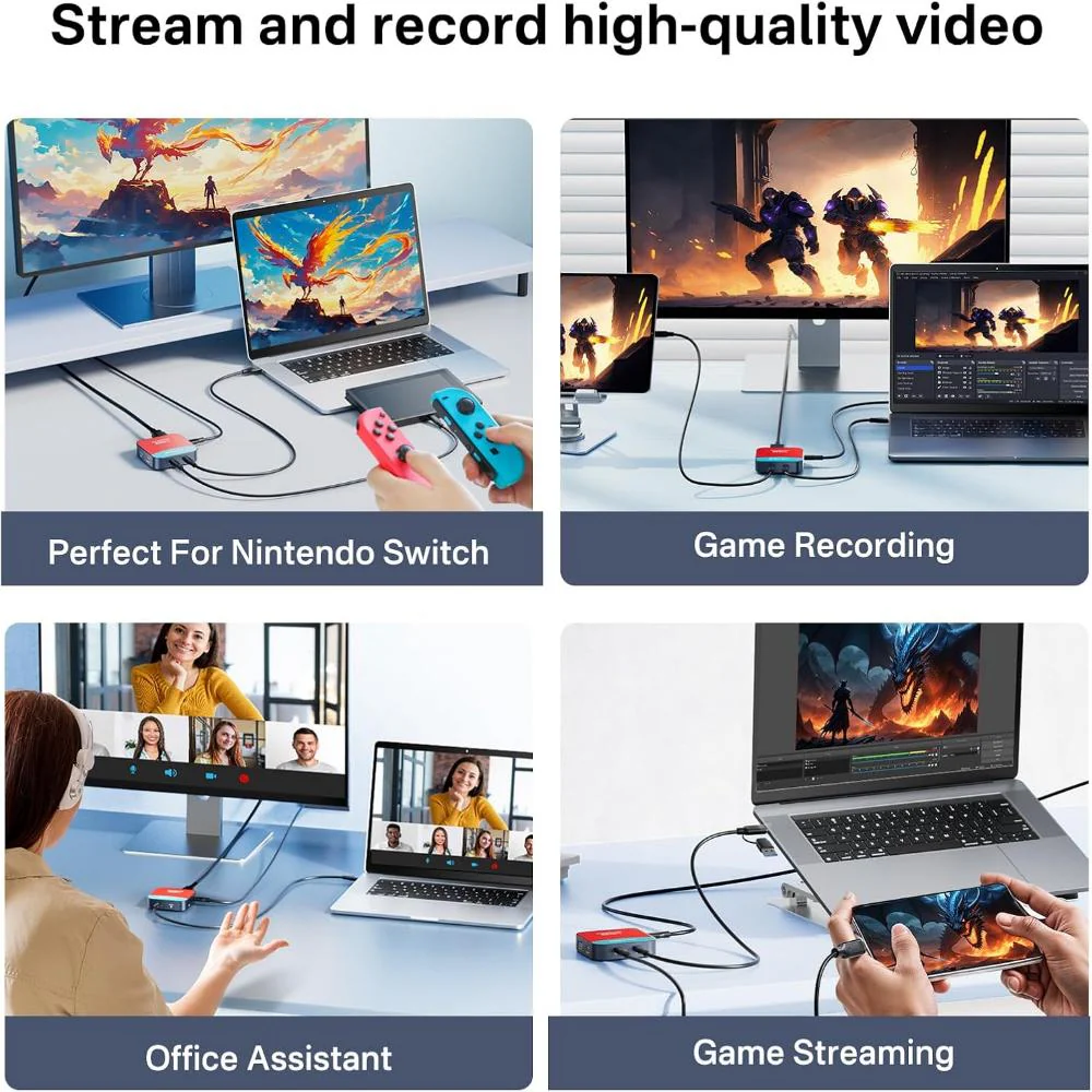 Acasis 2-in-1 1080P60 Capture Card and Dock for Nintendo Switch - Image 8