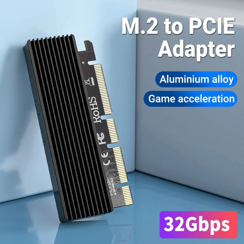 ACASIS 32Gbps NVMe M.2 to PCIe X16/X8/X4 Card With Heat Sink - Image 7