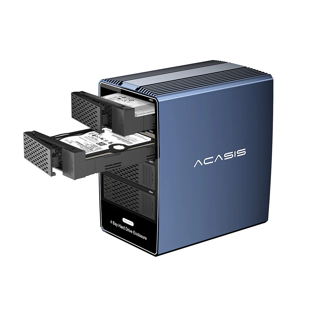 Acasis 4 Bay 2.5/3.5 Inch SAS/SATA to USB 3.0 Hard Drive Enclosure - Image 8