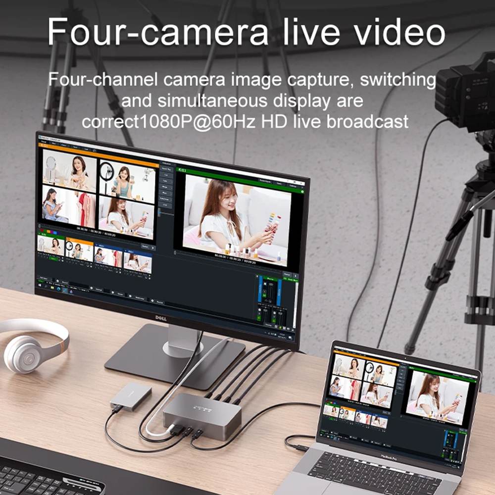 Acasis 40Gbps 4 SDI 1080P 60FPS Video Capture Card for Windows Compatible with Thunderbolt 4/3 - Image 4
