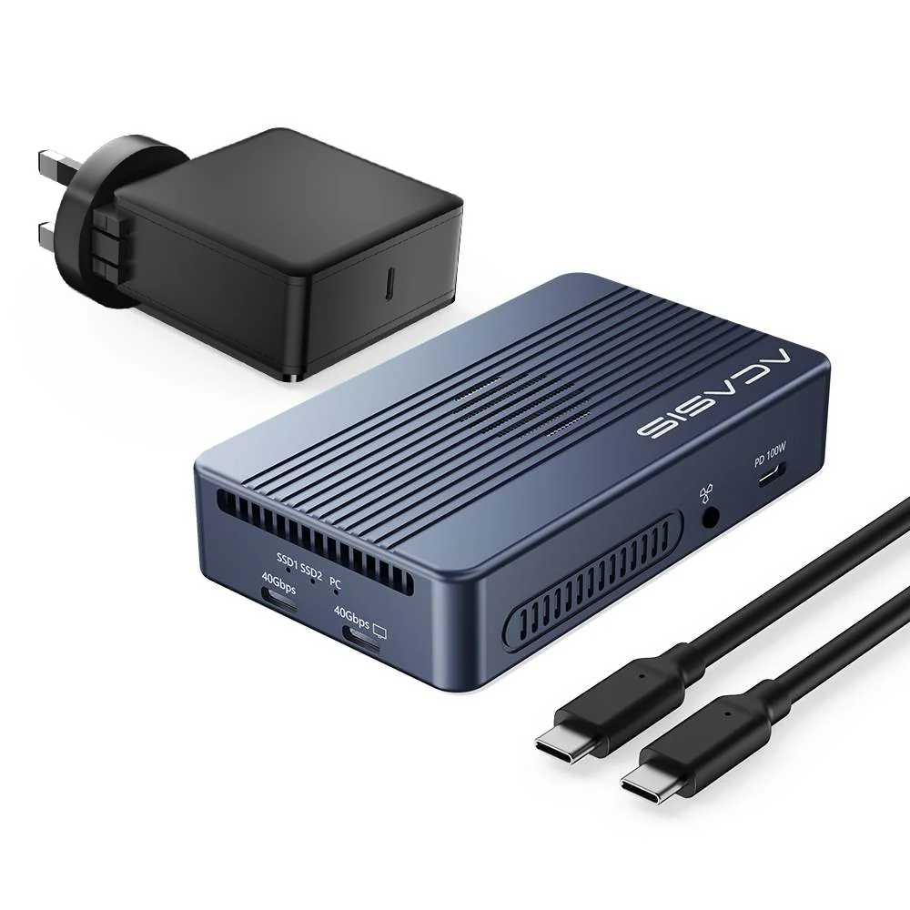 Acasis 40Gbps M.2 NVMe 2 Bay RAID SSD Enclosure Compatible with Thunderbolt 4/3 - Image 13