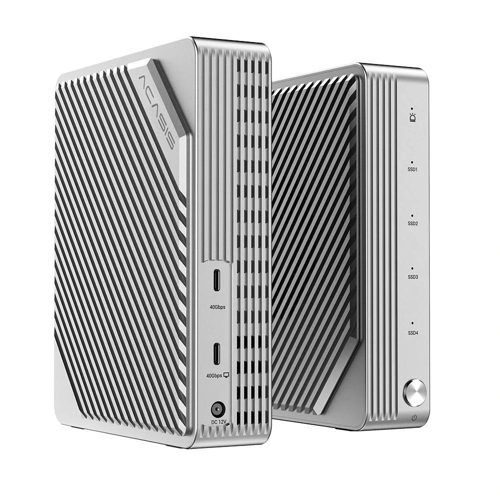 Acasis 4 Bay 40Gbps M.2 NVMe RAID SSD Enclosure Compatible with Thunderbolt 4/3 - Image 9