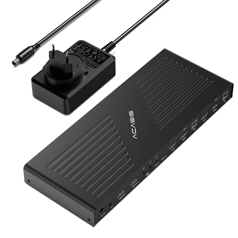Acasis 4K 60Hz HDMI 2 Monitors 2 Computers Type-C KVM Switch - Image 13