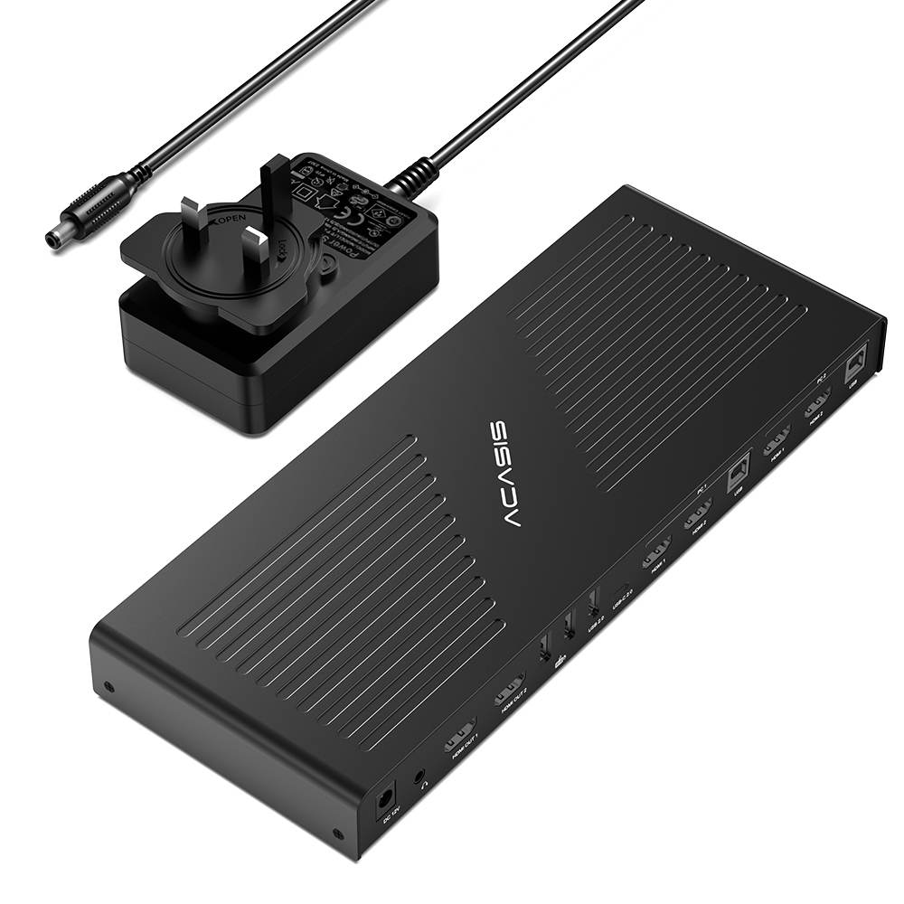 Acasis 4K 60Hz HDMI 2 Monitors 2 Computers Type-C KVM Switch - Image 14
