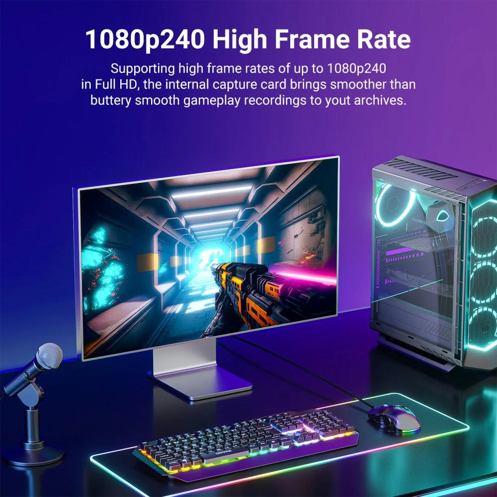 Acasis 4K60Hz HDMI Input Video Capture Card 2K144Hz Game Capture - Image 6
