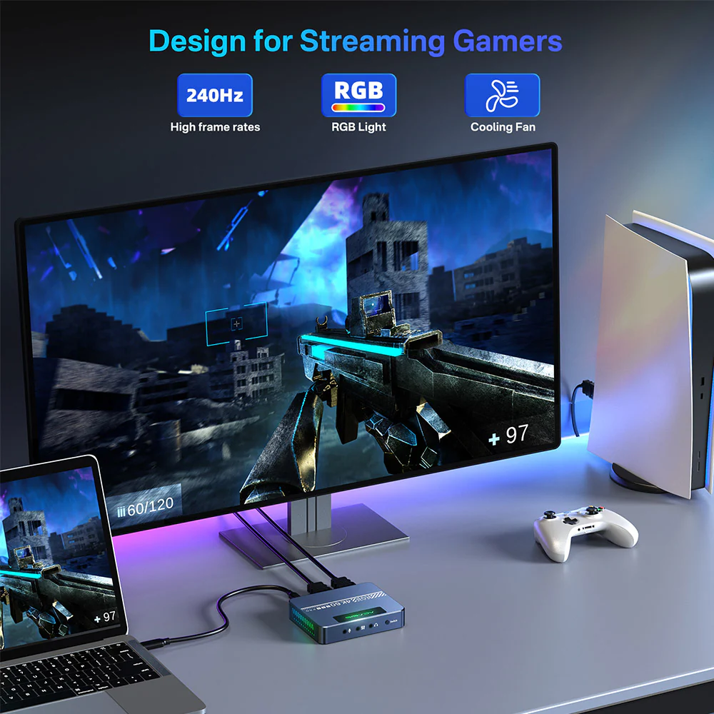 Acasis 4K60 HDR10 USB C Professional Camera Video Capture Card - Image 3