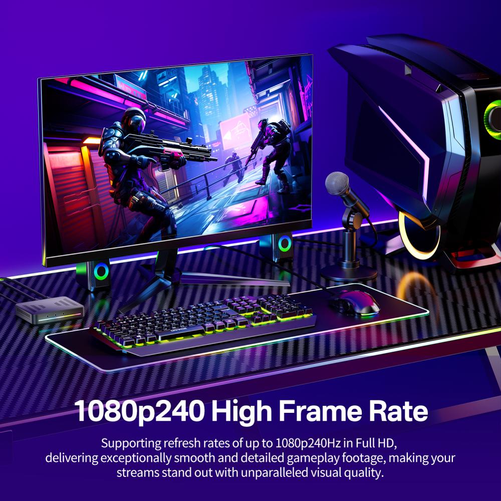 Acasis 4KP60 HDR Pass-through HDMI Capture Card with Streaming - Image 8