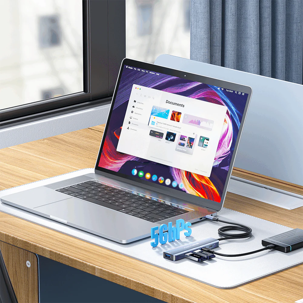 Acasis 5-in-1 USB C Hub 5Gbps Multifunction Docking Station Converter - Image 5