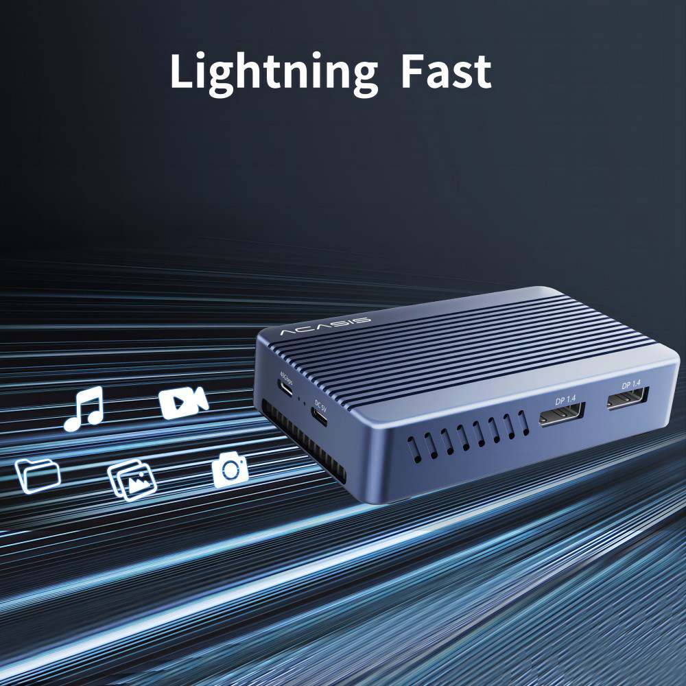 Acasis 6-in-1 40Gbps SSD Case & Dock Compatible with Thunderbolt 4/3 - Image 10