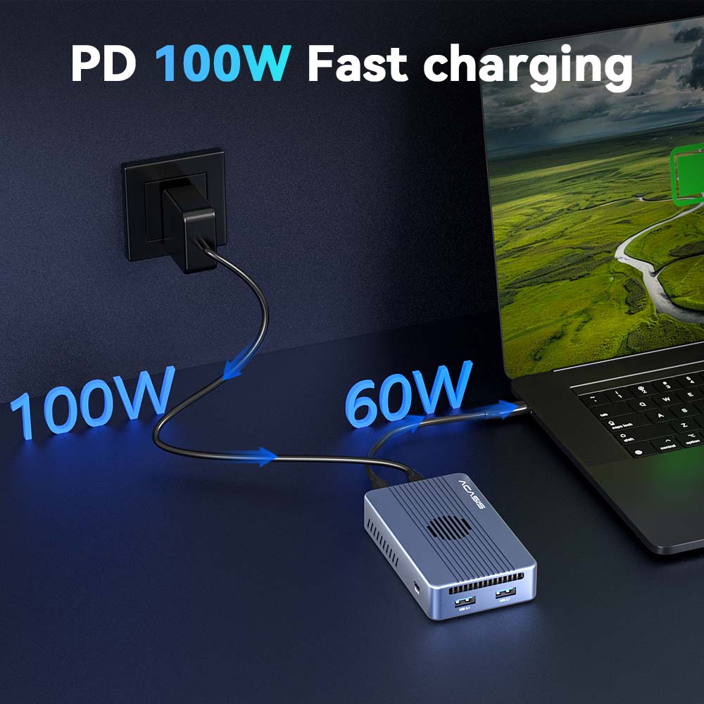 Acasis 8-in-1 40Gbps SSD Enclosure & Dock Compatible with Thunderbolt 4/3 - Image 3