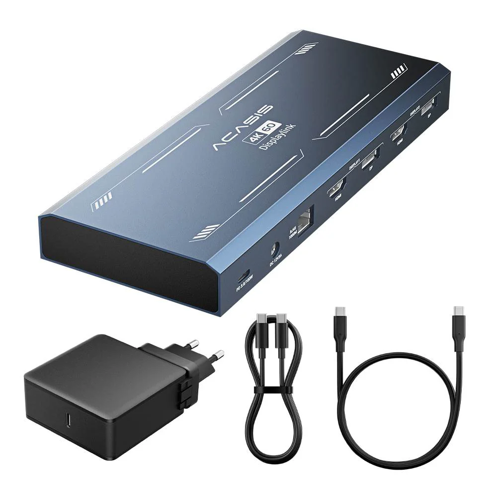 Acasis 13-in-1 Dual 4K HDMI DisplayLink Laptop USB-C Hub for Mac - Image 15