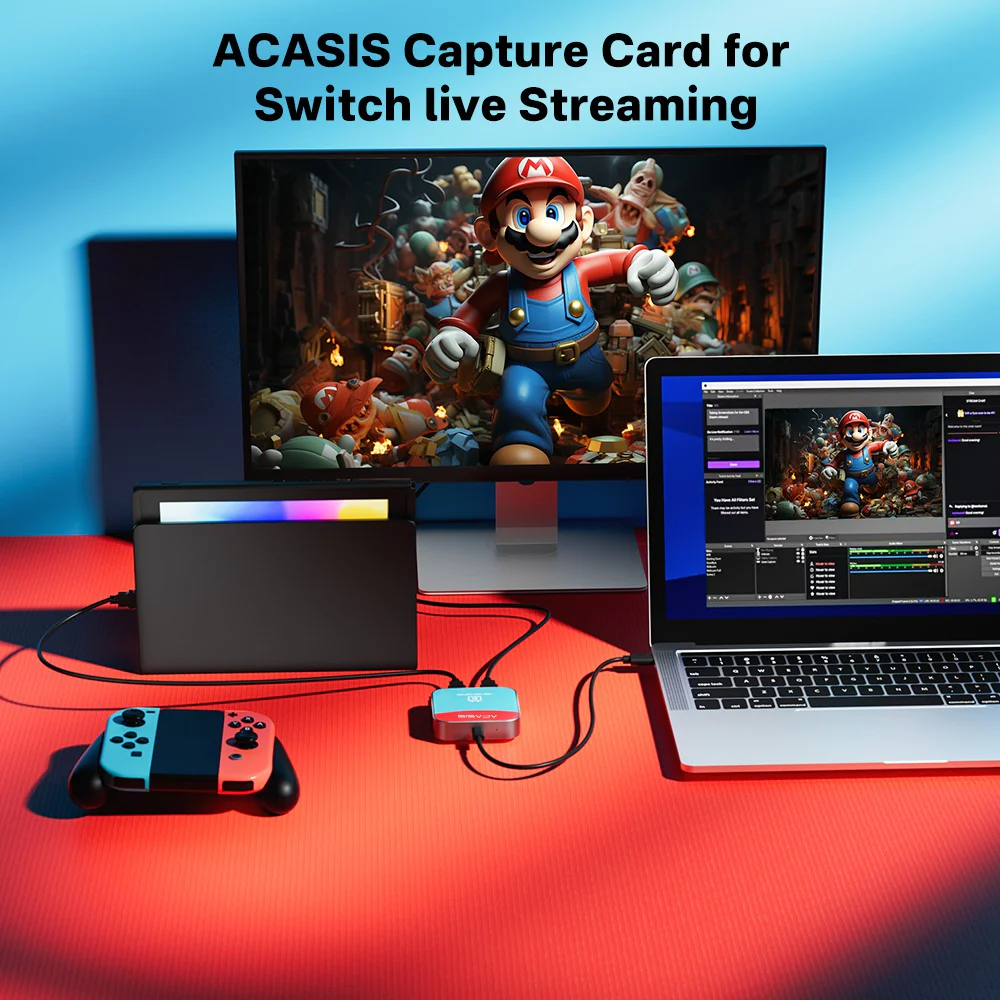 Acasis 4K 30Hz HDMI HD Input/Loopout Video Capture Card 1080P 60FPS - Image 3