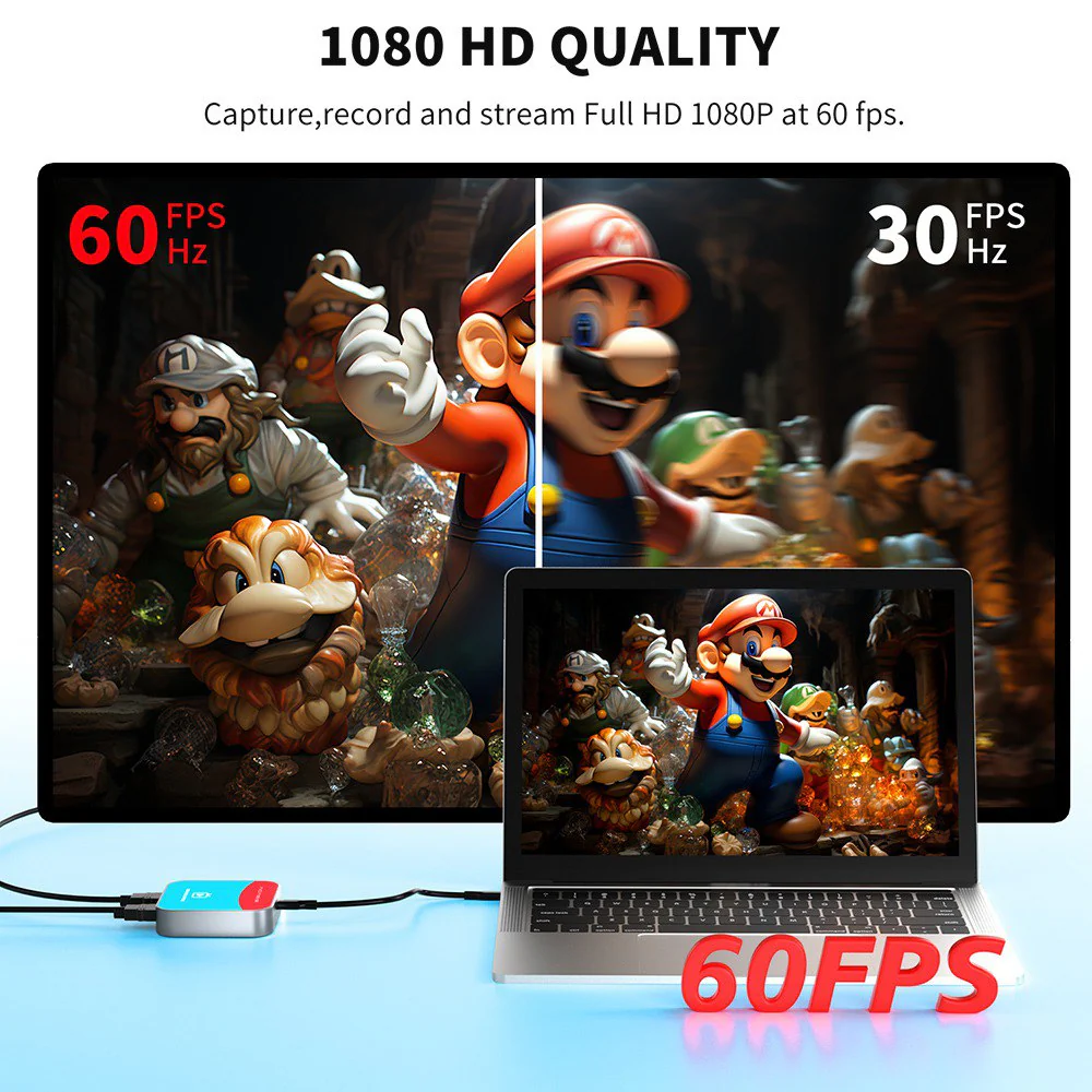 Acasis 4K 30Hz HDMI HD Input/Loopout Video Capture Card 1080P 60FPS - Image 4