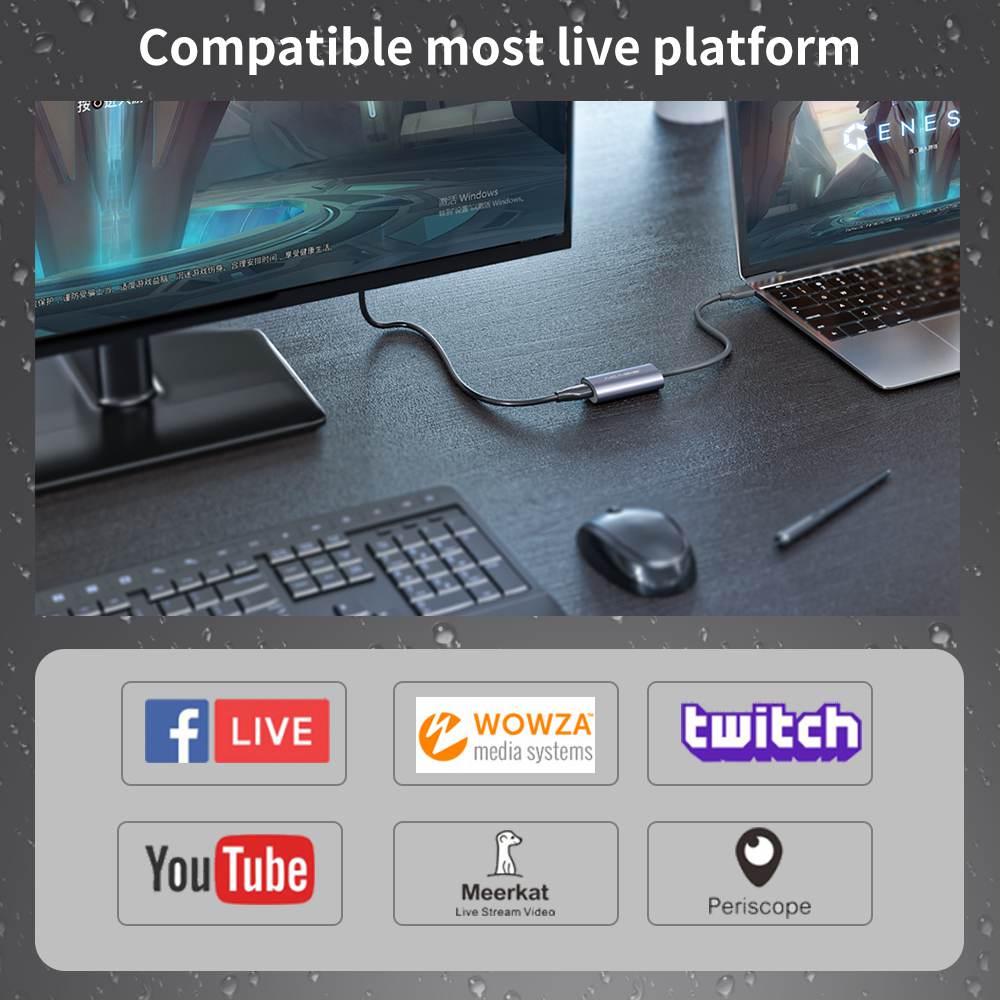 Acasis 4K HDMI Input USB 2.0 1080P FHD Video Game Capture Card - Image 7