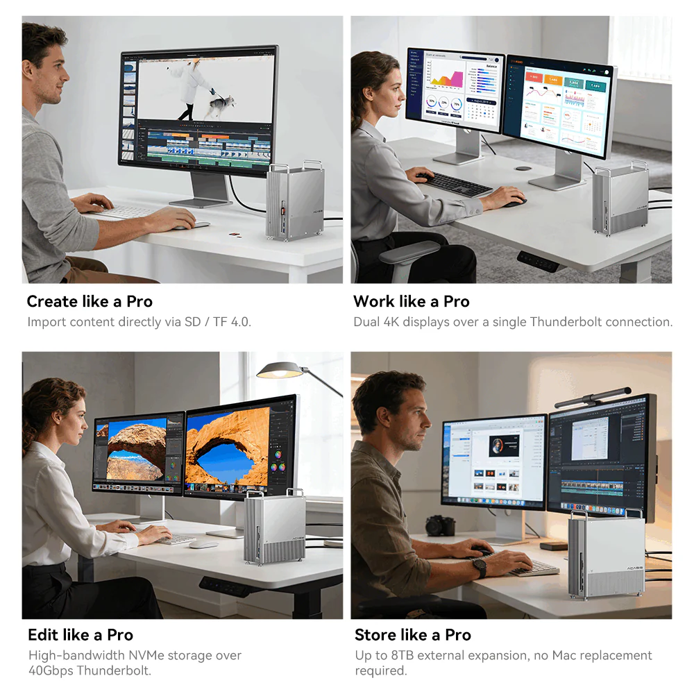 Acasis Mac mini M2 Dock & Stand with 8TB M.2 NVMe SSD Enclosure - Image 10