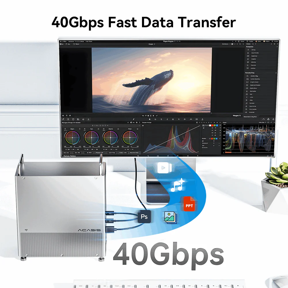 Acasis Mac mini M2 Dock & Stand with 8TB M.2 NVMe SSD Enclosure - Image 4