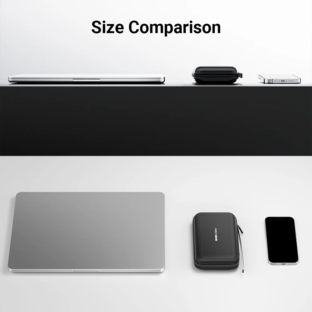 Acasis New Black External Hard Drive Carrying Case for SSD Enclosure - Image 3
