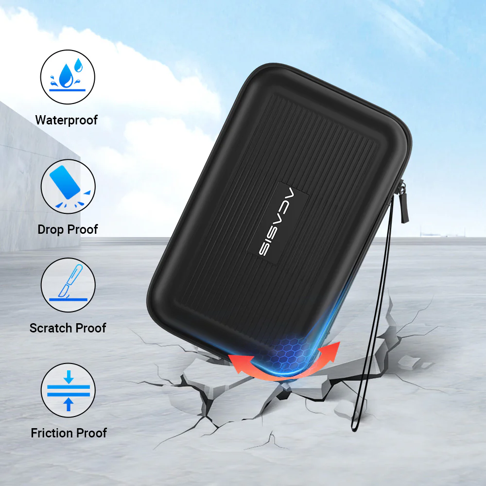Acasis New Black External Hard Drive Carrying Case for SSD Enclosure - Image 5