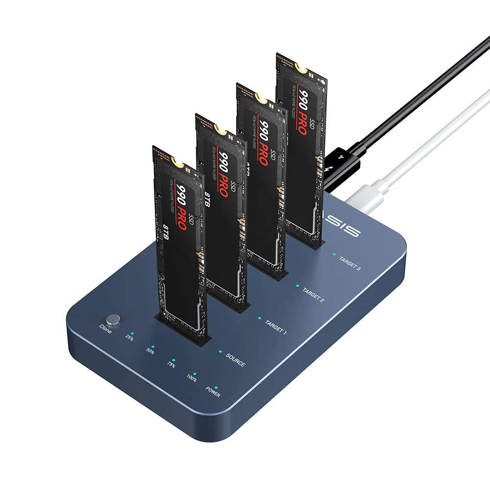 ACASIS 2/4 Bay M.2 NVMe SSD Cloner Dock with Offline Clone - Image 13