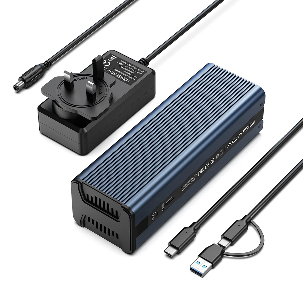 Acasis 20Gbps M.2 NVMe SATA Duplicator 2 Bay Docking Station for SSD Clone - Image 13