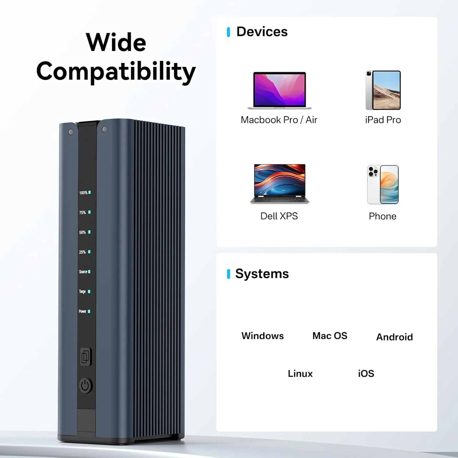 Acasis 20Gbps M.2 NVMe SATA Duplicator 2 Bay Docking Station for SSD Clone - Image 9