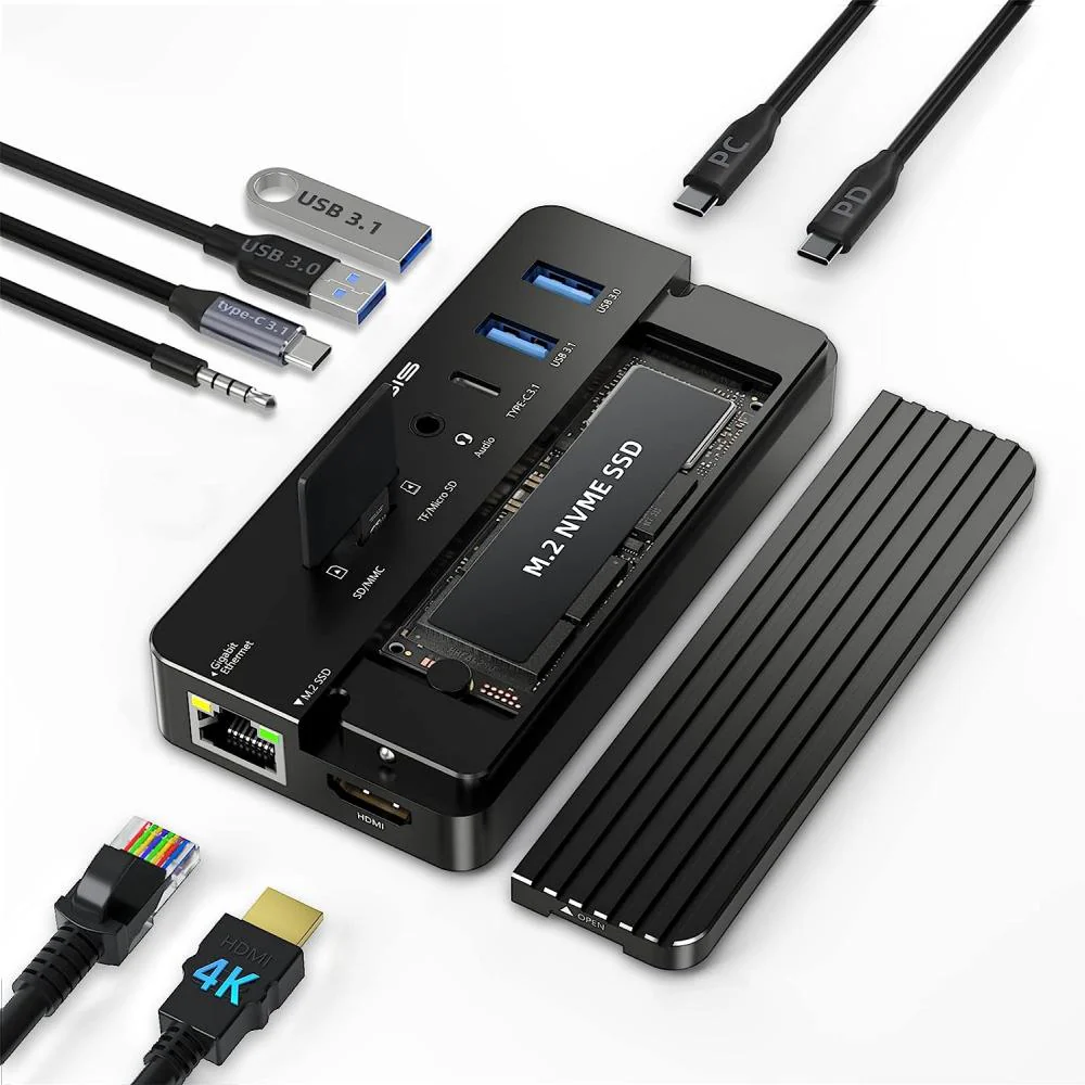 Acasis Swappable High-Speed SSD Storage & 10-In-1 Hub Docking Station - Image 15