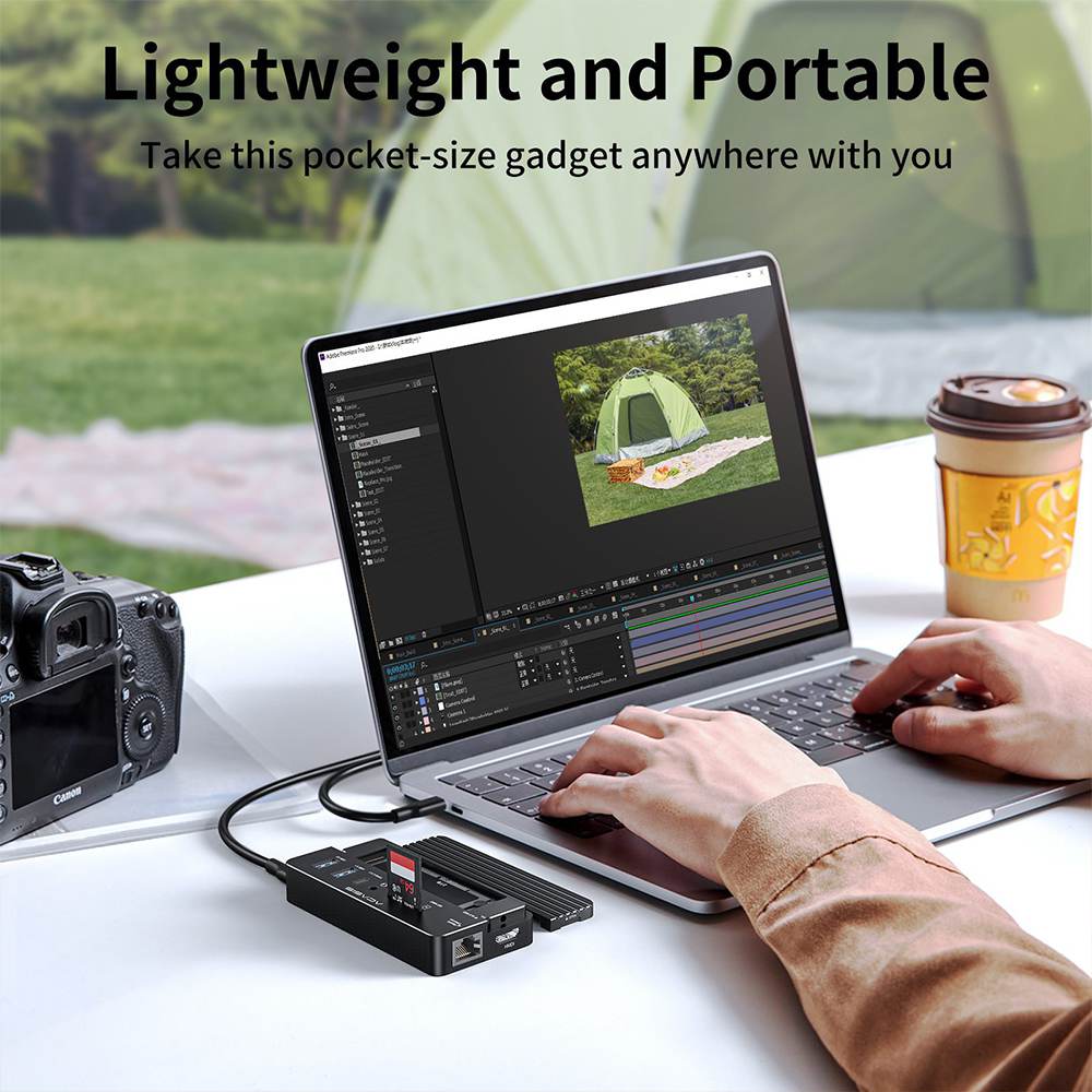 Acasis Swappable High-Speed SSD Storage & 10-In-1 Hub Docking Station - Image 9
