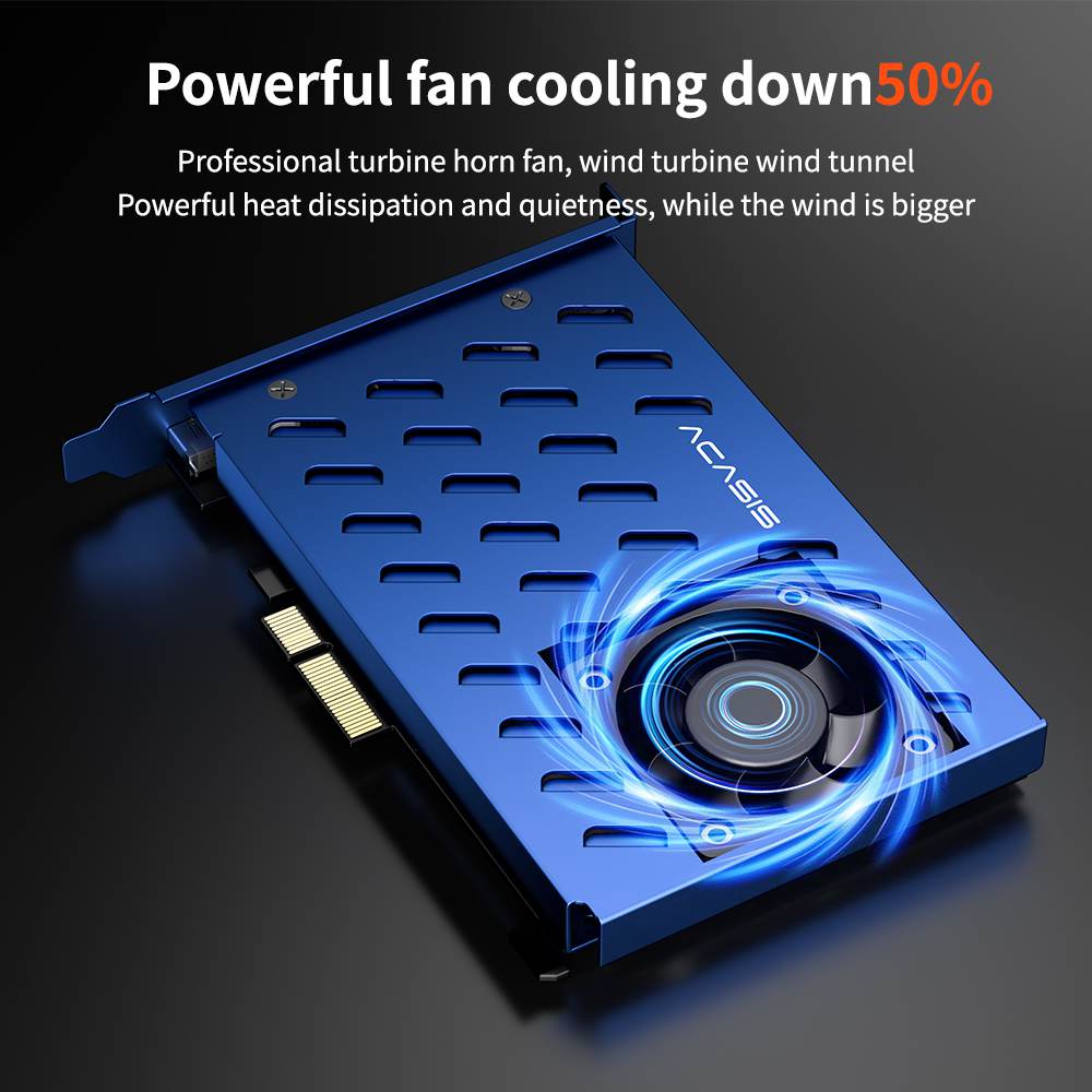 Acasis 4 HDMI PCIe Video Capture Card 1080P 60FPS with Built-in Fan - Image 3