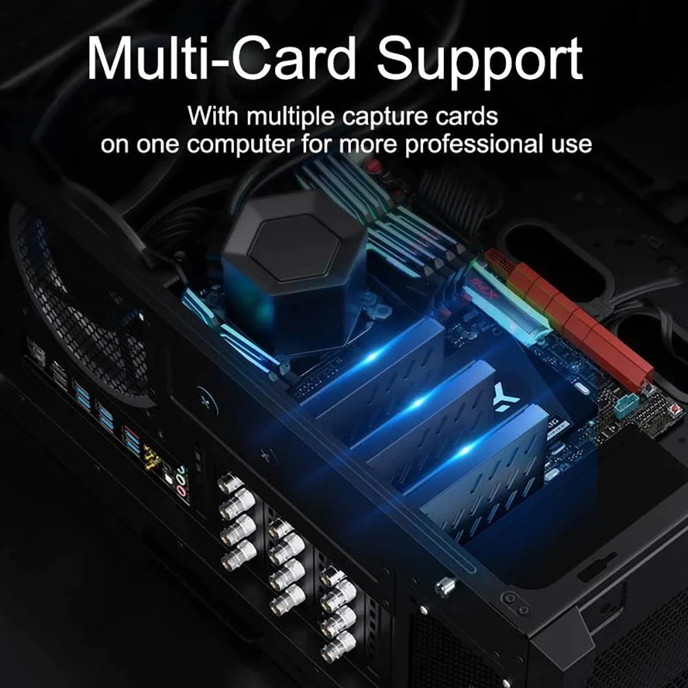 Acasis 4 SDI PCIe Video Capture Card 1080P 60FPS with Built-in Fan - Image 3