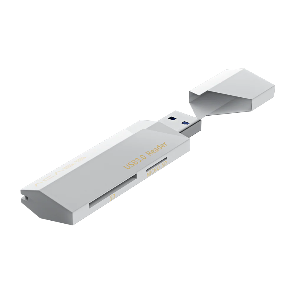 Acasis USB 3.0 Dual Slot Flash Memory Card Adapter for TF SD Micro SD - Image 3