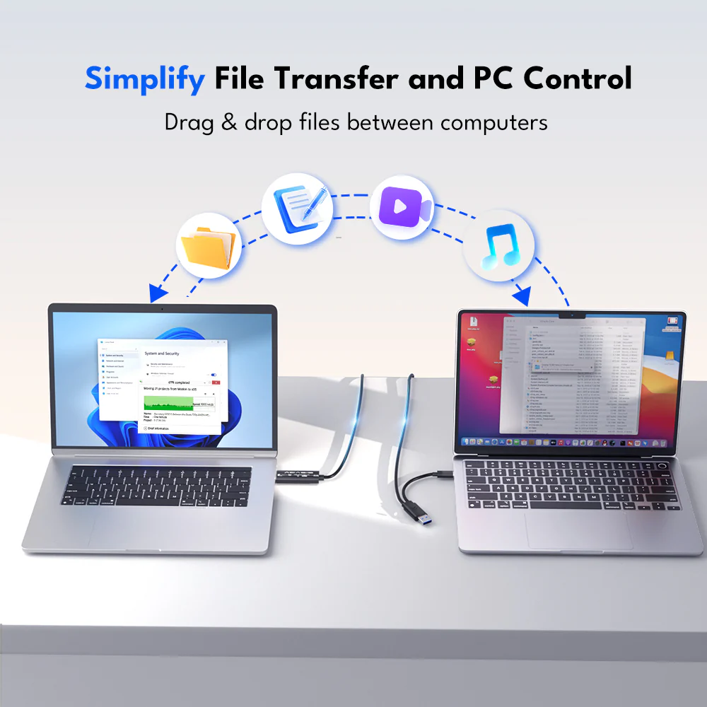 Acasis USB 3.0 Data Transfer Cable for Mac and Windows - Image 3