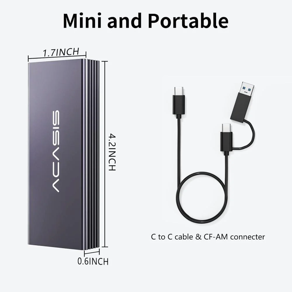 Acasis 20Gbps Apple SSD Enclosure for Mac(2013-2017|12+16 PIN) - Image 8