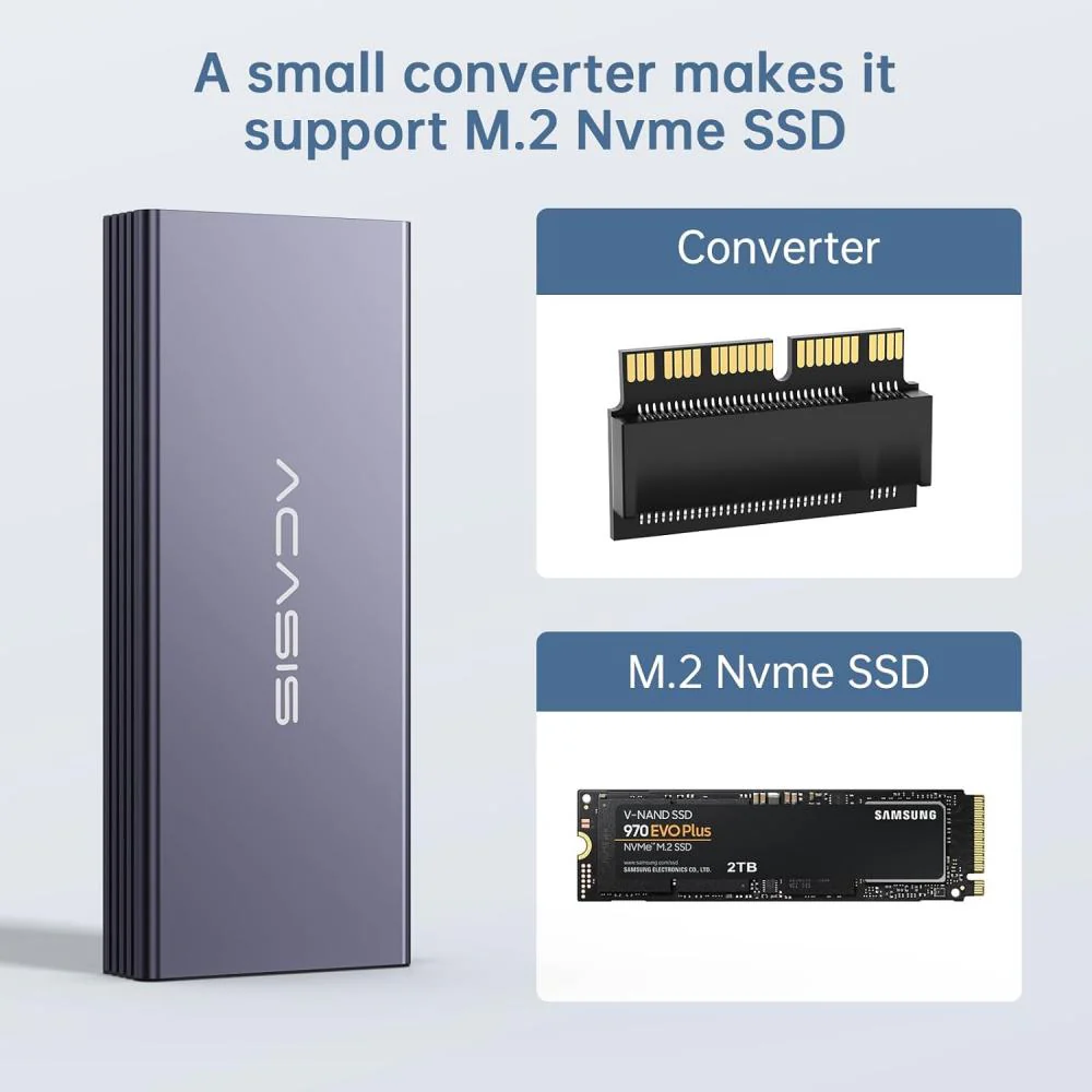 Acasis 20Gbps Apple SSD Enclosure for Mac(2013-2017|12+16 PIN) - Image 9