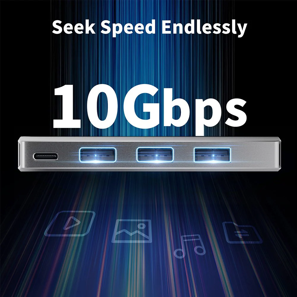 Acasis 5-in-1 Hub for 2023-2016 MacBook Pro/Air with 40Gbps Data Port - Image 4