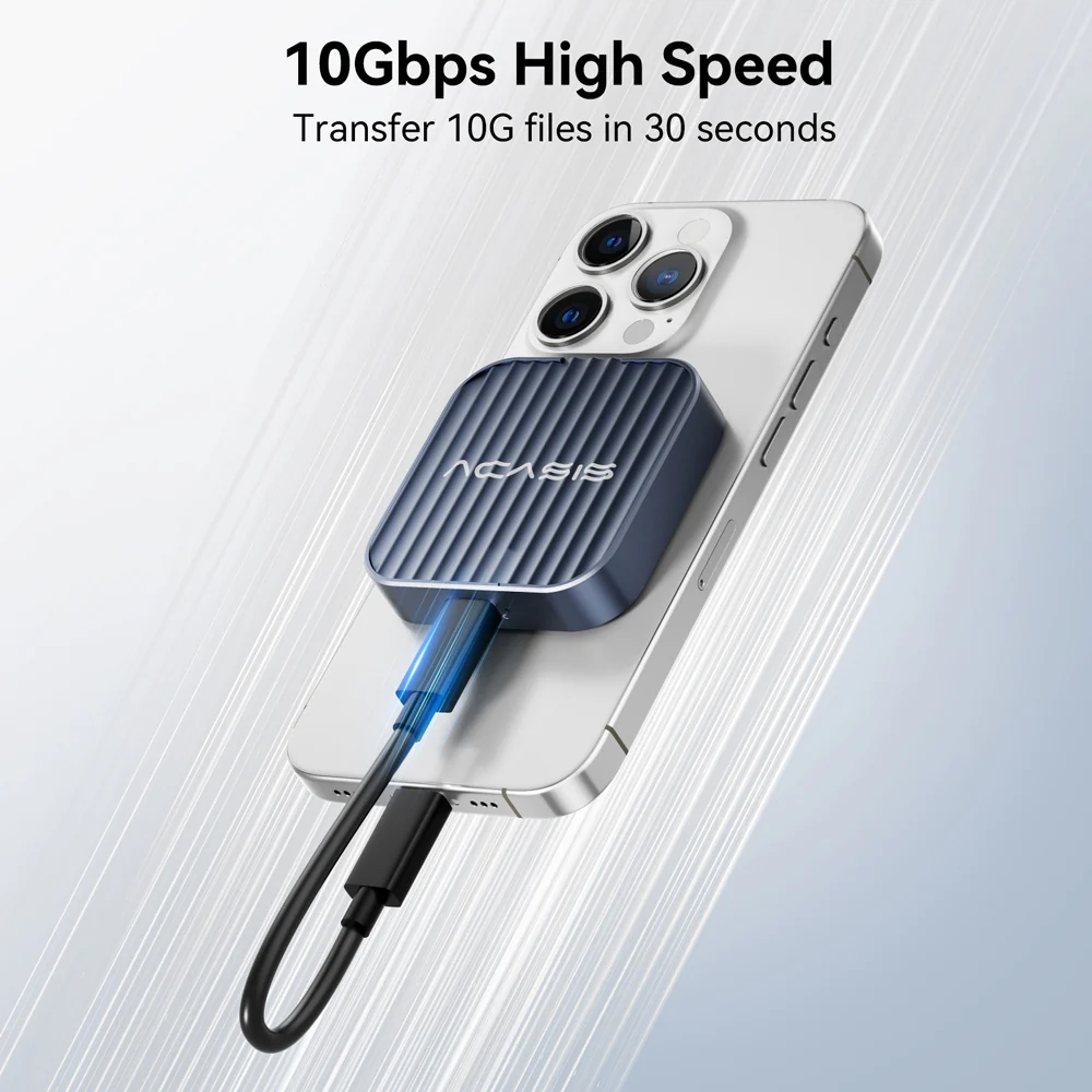 Acasis USB-C Magnetic M.2 2230 NVMe SSD Case for iPhone 16/15 Series - Image 3