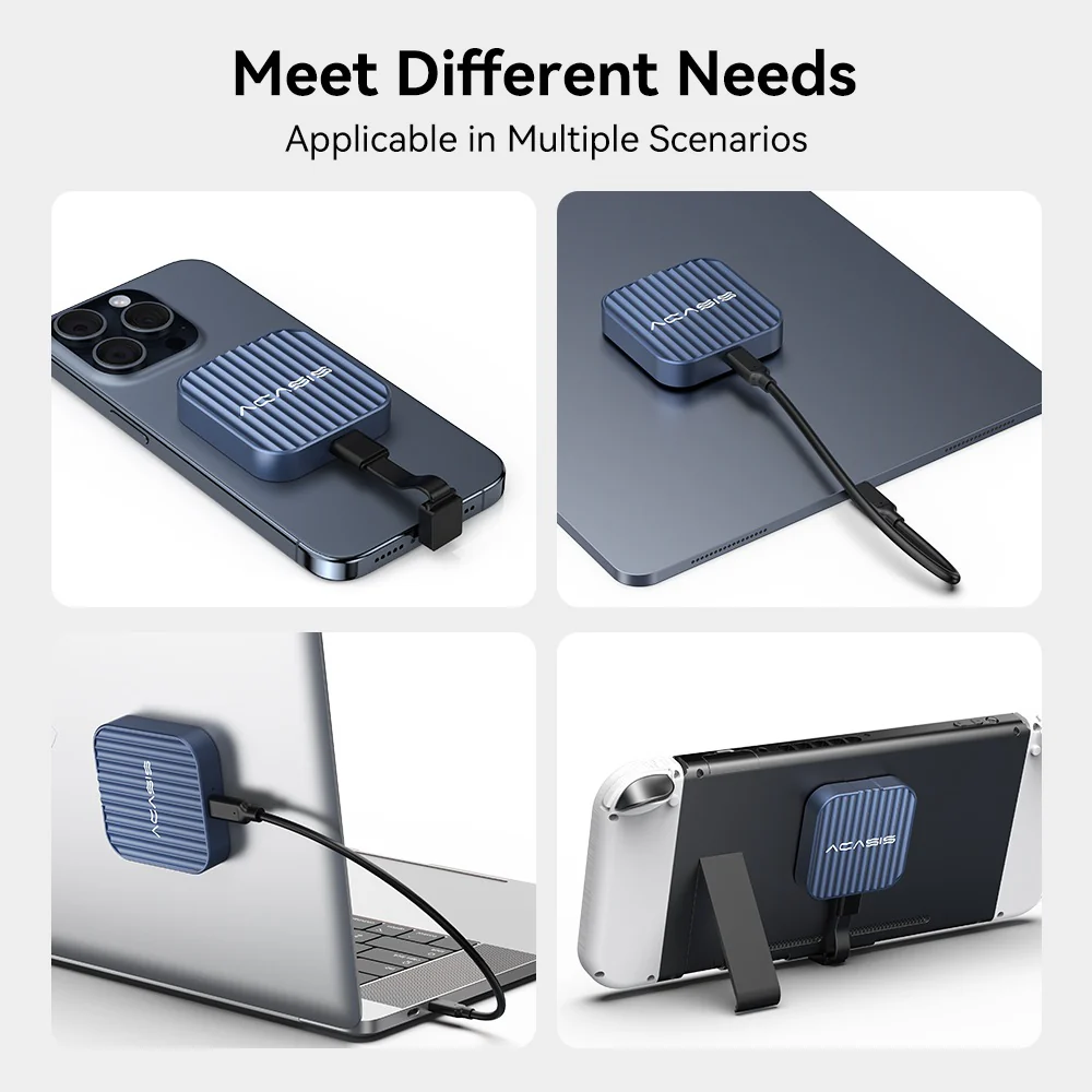 Acasis USB-C Magnetic M.2 2230 NVMe SSD Case for iPhone 16/15 Series - Image 4