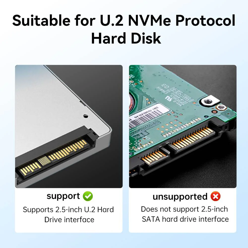 Acasis USB4 40Gbps Type-C to 2.5 Inch U.2(SFF-8639) NVMe SSD Enclosure - Image 7