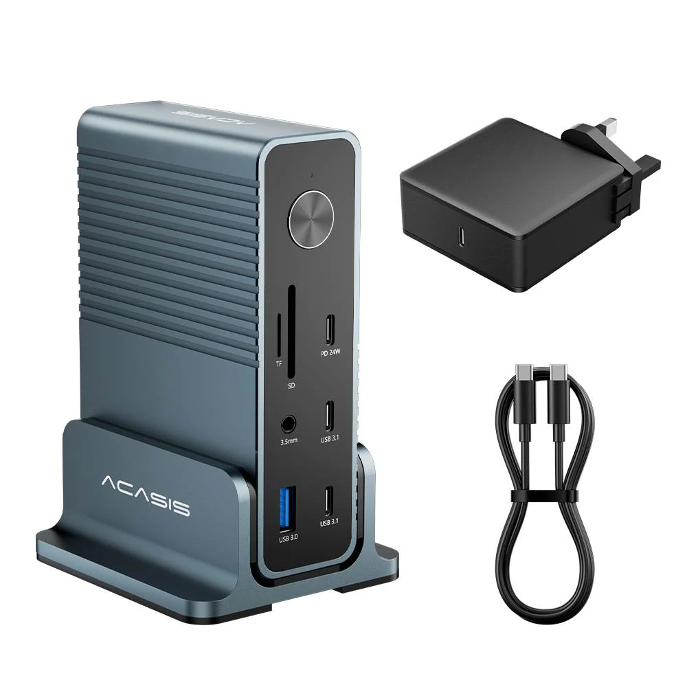 Acasis 15-in-1 4K 60Hz USB C Desktop Docking Station for Laptop & PC - Image 13