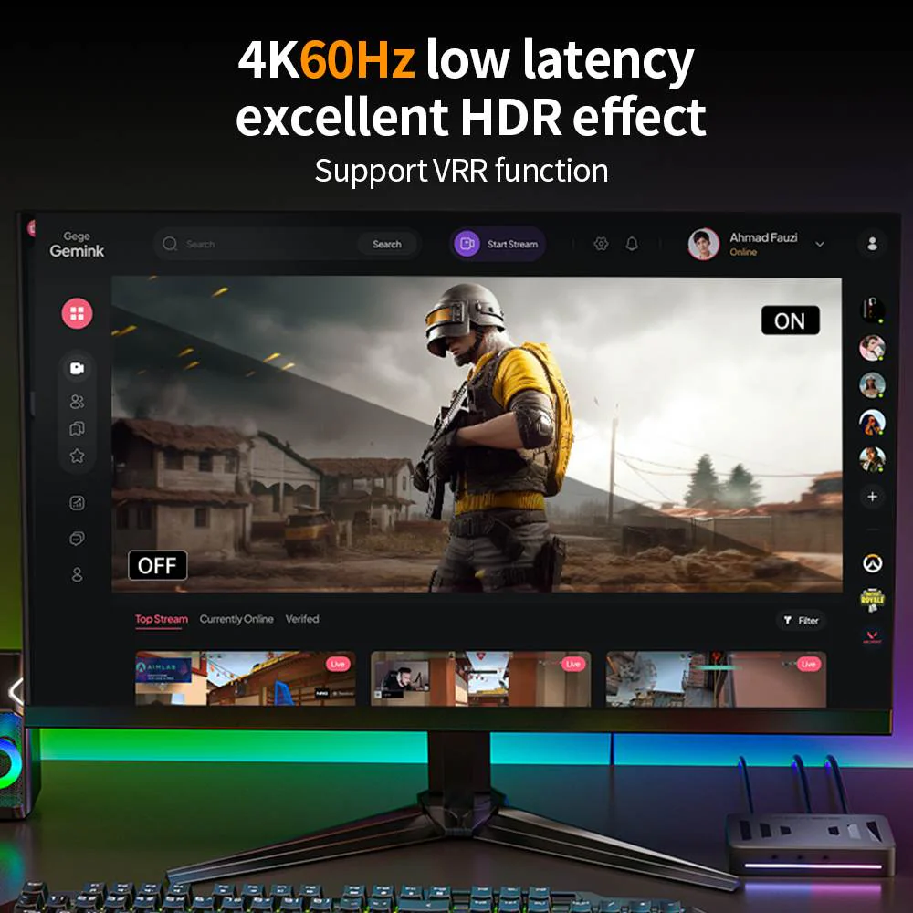 Acasis 4K60 HDR Game Live Video Capture Card - Image 4